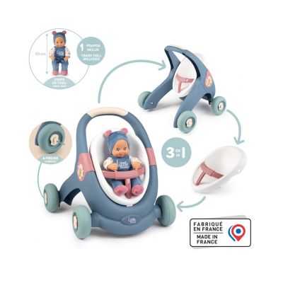 4. 3-in-1 baby walker with Little SMOBY doll