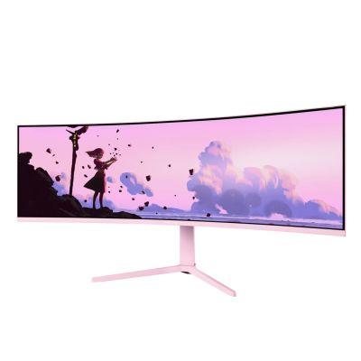 8. Arozzi Nova 49” Curved Computer Monitor 124.5 cm (49") 5120 x 1440 px Dual QHD LED Pink