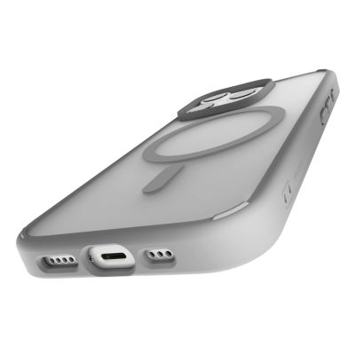 7. Puro Gradient MagSafe Silicone Case for iPhone 16 Pro Max - Silver