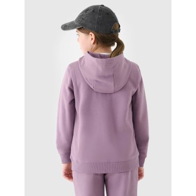 3. Girls' sweatshirt with a hood, 4F Junior 4FJWMM00TSWSF1315-51S