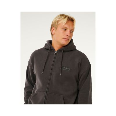 3. Men's RIP CURL Surf Puff Zip Thru Sweatshirt Black