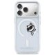 3. Karl Lagerfeld IML Peekaboo MagSafe Case for iPhone 17 Pro - Clear