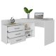 2. Corner desk + chest of drawers DANY 120x50xH76 white