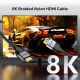 9. UNITEK CABLE HDMI 2.1 8K LUX BRAID 2M