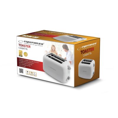 2. Esperanza Ciabatta Toaster EKT002 (600W; white)