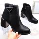 2. Insulated ankle boots with a decorative high heel D&amp;A S.Barski Premium Collection W OLI238 black