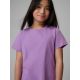 6. Regular plain girls' T-shirt 4F 4FJRSS26TTSHF3554-12S