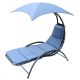 2. BERGAMO DECHAIR WITH UMBRELLA 200x125x180CM NAVY BLUE