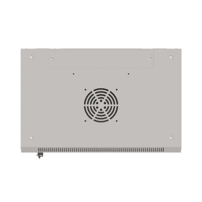 7. Wall-mounted installation rack cabinet 19" 9U 540x350 gray glass door LANBERG (FLAT PACK)