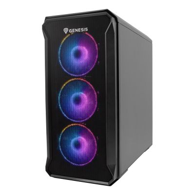44. NATEC Genesis Irid 503 ARGB NPC-1559 Case (Micro ATX. Mini ITX; Black)