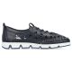 32. Leather openwork shoes Rieker W RKR652, navy blue