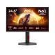 5. AOC Q25G4SR Monitor, 24.5 inches, IPS, QHD connector, 16:9, 300 Hz, 1 ms, 2560 x 1440 pixels, 400 cd/m2, HDMI ports: 2, Black