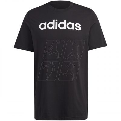 2. adidas Essentials Single Jersey Linear Embroidered Logo Tee M IC9274