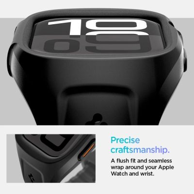 16. Spigen Liquid Air Pro Strap for Apple Watch 46mm - Matte Black