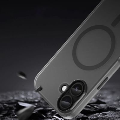 7. Magnetic Abrasive iPhone 17 Case Compatible with MagSafe - Matte Black