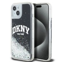 DKNY Liquid Glitter Big Logo iPhone 14/15/13 Case - Black