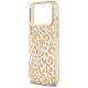 6. Guess IML Leopard Glitter Triangle Logo MagSafe Case for iPhone 17 Pro Max / 18 Pro Max - Brown