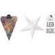 12. DECORATIVE PAPER STAR WITH LED ILLUMINATION 60CM WHITE TIMER
