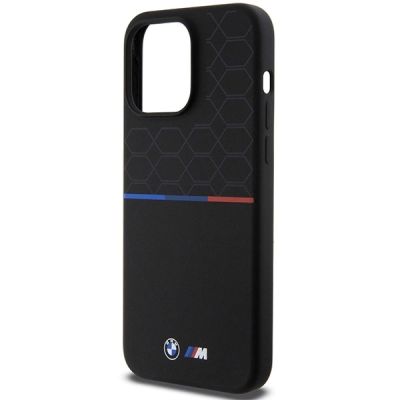6. BMW M Silicone Pattern MagSafe case for iPhone 15 Pro Max - black