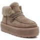 5. Big Star UU274215 Women's Waterproof Beige Platform Ankle Boots