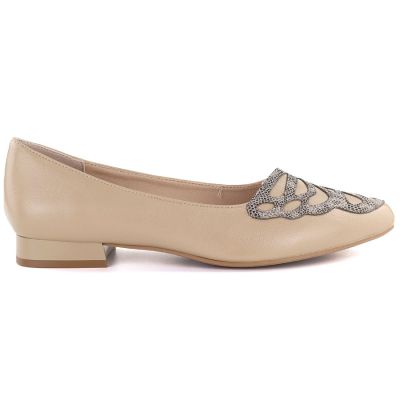 2. Beige women's shoes M.Daszyński SA201A-2