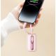 11. Joyroom mini powerbank 10000mAh Colorful Series 22.5W with 2 built-in USB C and Lightning cables pink (JR-L012)