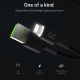 3. GREEN CELL KABGC05 CABLE GREEN CELL GC RAY USB - LIGHTNING 120CM, WHITE LED, FAST CHARGING