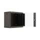24. LANBERG WALL-MOUNTED RACK CABINET 19" 9U 540X350 BLACK GLASS DOOR (FLAT PACK)