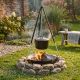 7. ADJUSTABLE TRIPOD STAND FOR FIREPLACE GARDEN FIREPELLER 150CM