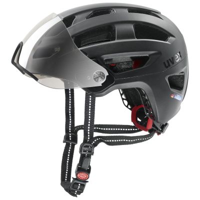3. UVEX Finale visor bike helmet 56-61cm, black matt