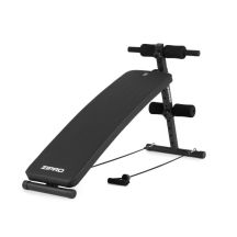 ZIPRO SLANT Flat Workout Bench Adjustable Backrest Gym, Home Black
