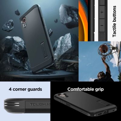 11. Spigen Tough Armor Case for Samsung Galaxy Xcover 7 Pro - Black