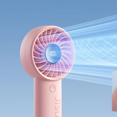 13. Jisulife Handheld Fan Life4 3600mAh Portable USB Fan - Pink