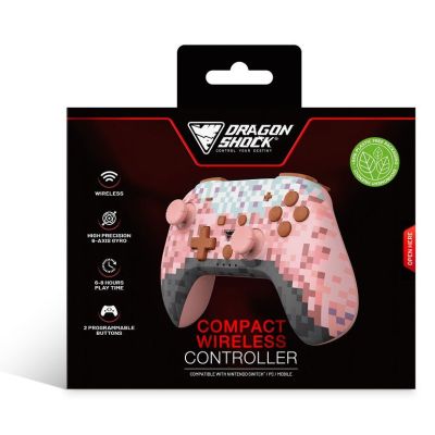 5. Dragonshock PopTop Pink, Brown, Black, Light Blue, Purple Bluetooth Gamepad Analog/Digital Nintendo Switch, PC