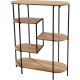 5-TIER OVAL FLOWER STAND SHELVED 77X30X95CM WOODEN TABLETOP