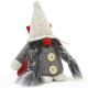 2. DECORATIVE SANTA CLAUS WITH GIFT BAG 15CM DARK GRAY