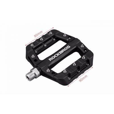7. Rockbros 2017-12CBK Nylon Bicycle Pedal Set - Black