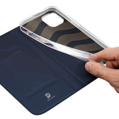7. Dux Ducis Skin Pro Wallet Case for iPhone 15 Plus - Blue