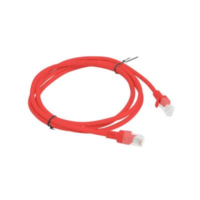 2. PATCHCORD CAT.5E UTP 1.5M RED FLUKE PASSED LANBERG 10-PACK