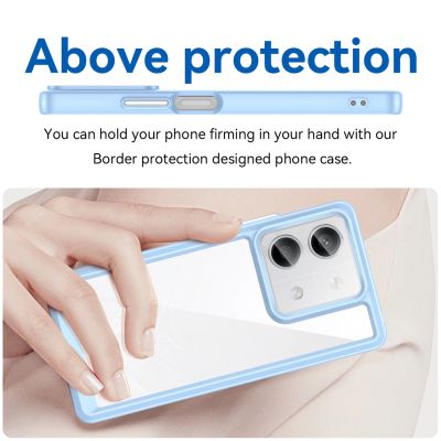 4. Outer Space Case with gel frame for Xiaomi Redmi Note 13 5G - blue