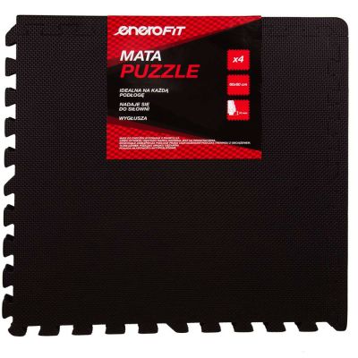 3. EB FIT puzzle exercise mat 60x60x1.0cm 4 pcs black