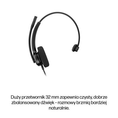 75. HP Poly Mission 415 Monaural USB Wired Headset Classic