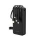 Dudao K11 Pro 20000mAh Powerbank with Built-in Cables - Black