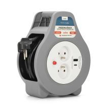 MONTIS HOME EXTENSION CORD WITH TWO USB TYPE A+C SOCKETS 10M GRAY MT188
