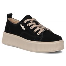 Leather platform sneakers black Filippo DP6122