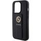 5. Guess Grip Stand 4G Saffiano Strass case for iPhone 15 Pro Max - black