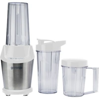 7. Gorenje BN1000E countertop blender, 1000 W power, Tritan jar, 0.75 L jar capacity, ice-crushing function, white