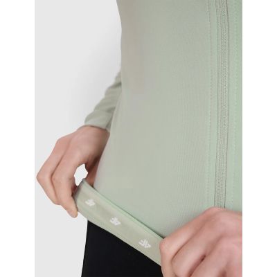 11. Women's cycling longsleeve with zipper 4F 4FWSS25TFLOF343-47S