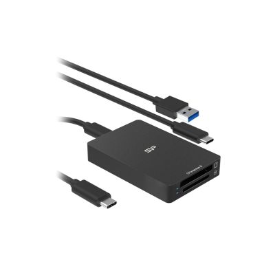 5. Silicon Power CreatePro BS10 CFexpress Type B and SD 4.0 10Gbps Black Card Reader