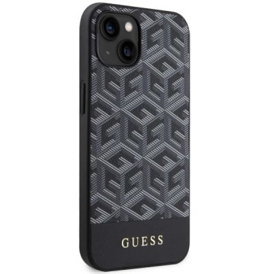 4. Guess GUHMP14MHGCFSEK iPhone 14 Plus 6.7" black/black hardcase GCube Stripes MagSafe